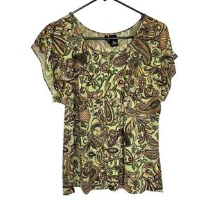 A Girl Thing | Tops | Pretty Ruffle Sleeve Green Top | Poshmark